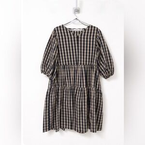 & Other Stories - Stockholm voluminous puff sleeve midi dress